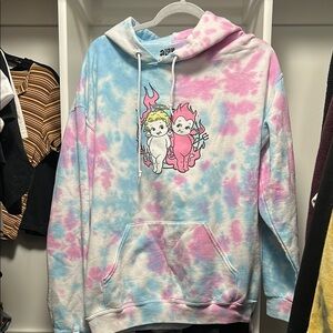 ALG Tie-Dye Hoodie - Blue and Pink